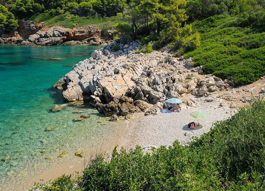  Tourkoneri plaža plaža Alonisos 